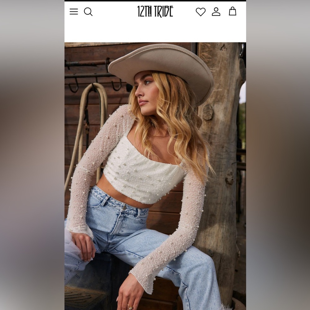 12th tribe bridal bachelorette crop top